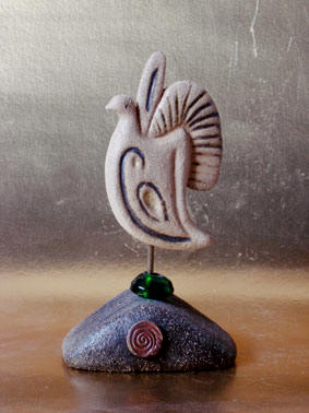 abstract clay sculptures